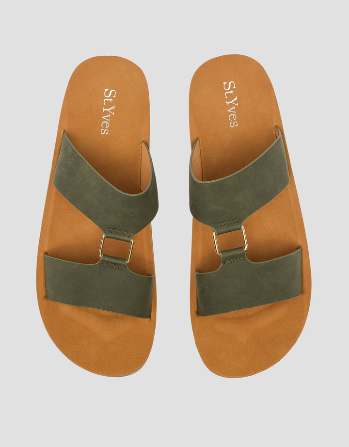 St. Yves Double Strap Sandal Slipper Wanita