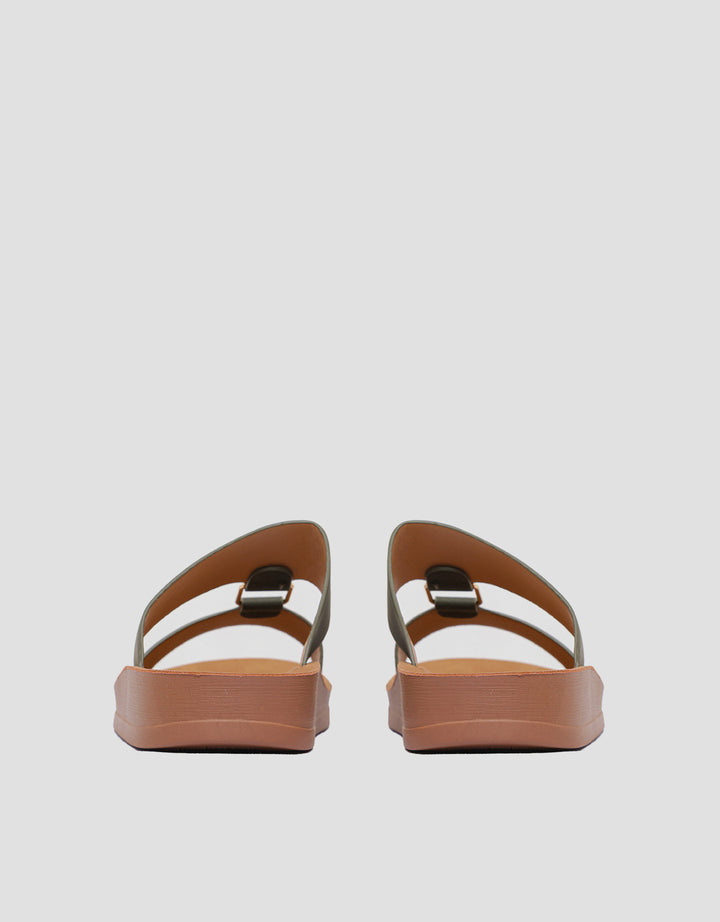 St. Yves Double Strap Sandal Slipper Wanita