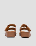 St. Yves Laser Cut Strap Slipper Sandal Wanita