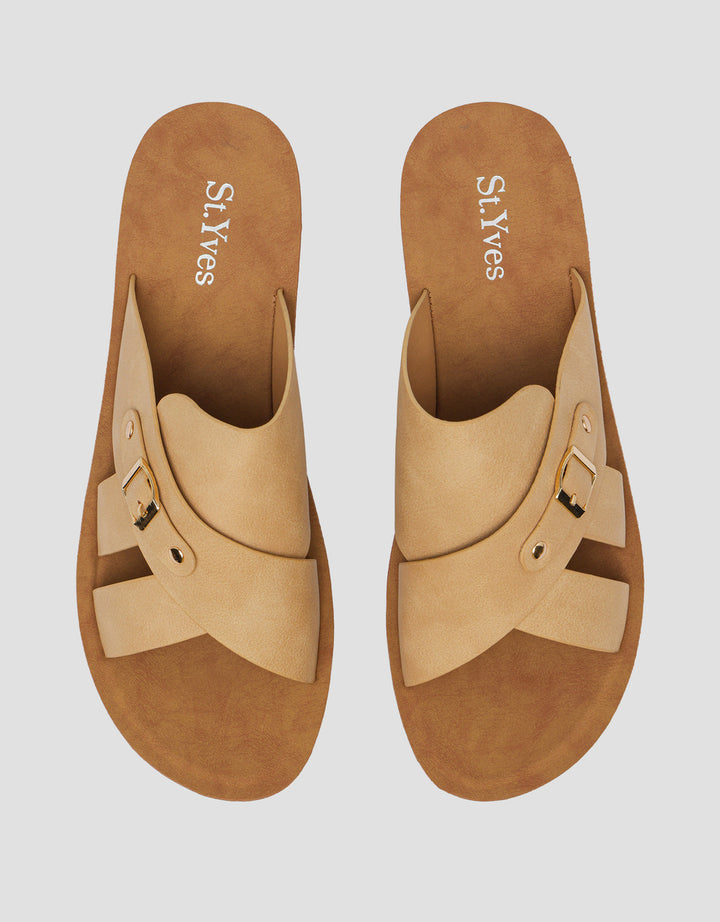 St. Yves Belt Strap Sandal Slipper Wanita