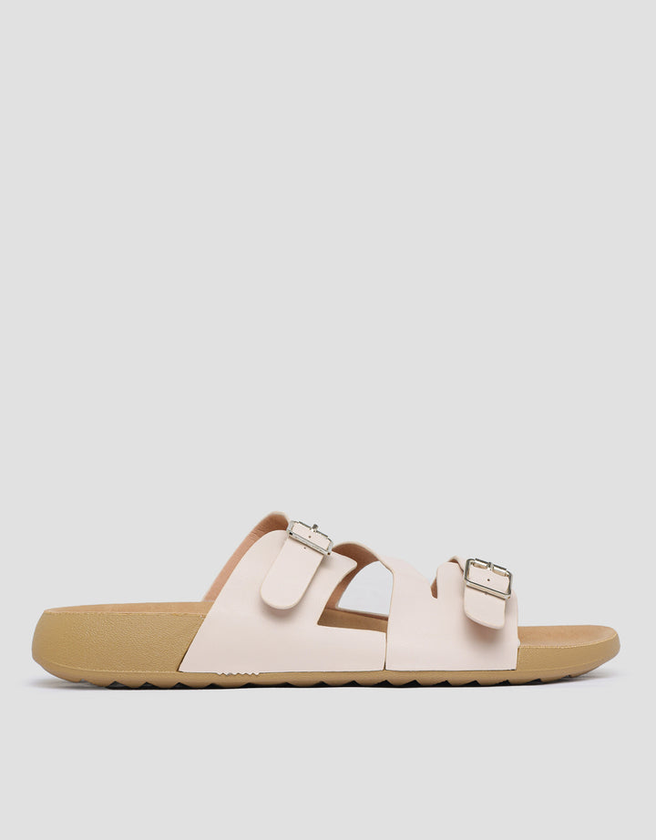 St. Yves Buckle Strap Slipper Sandal Wanita