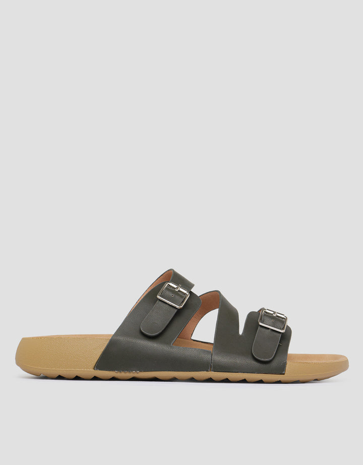 St. Yves Buckle Strap Slipper Sandal Wanita