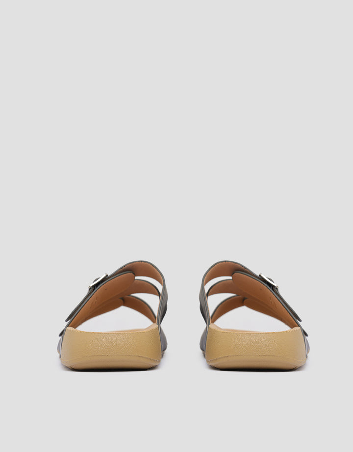 St. Yves Buckle Strap Slipper Sandal Wanita