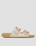 St. Yves Double Buckle Strap Sandal Slipper Wanita