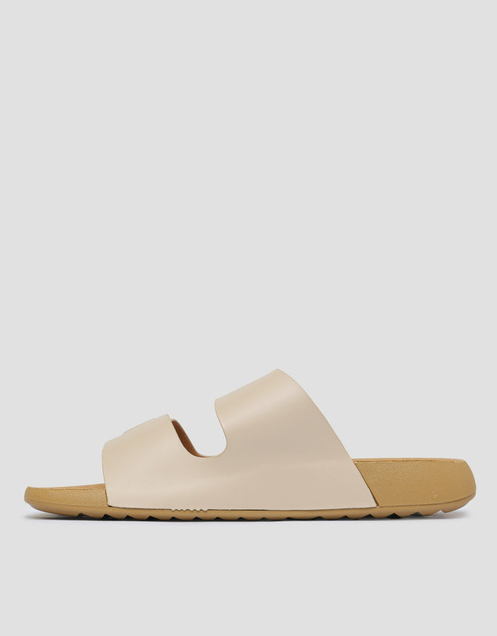 St. Yves Double Buckle Strap Sandal Slipper Wanita