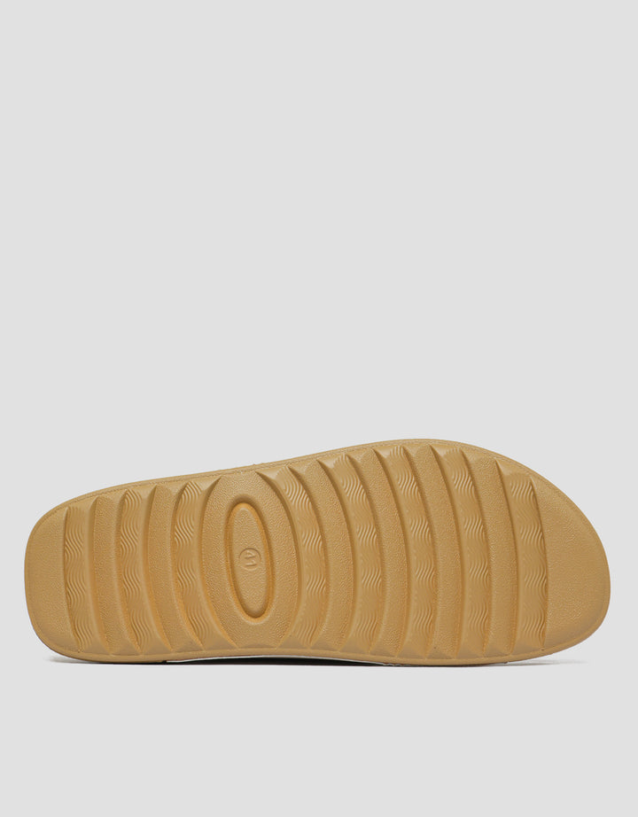 St. Yves Double Buckle Strap Sandal Slipper Wanita