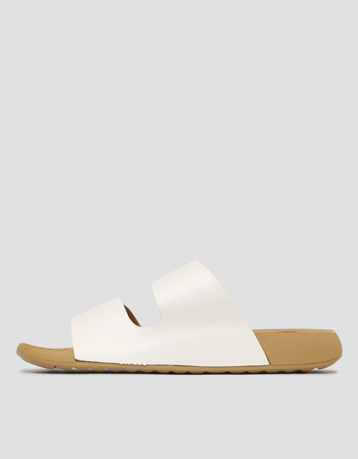 St. Yves Double Buckle Strap Sandal Slipper Wanita