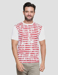 Nevada Stripe Vintage Kaos Lengan Pendek Pria