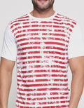 Nevada Stripe Vintage Kaos Lengan Pendek Pria