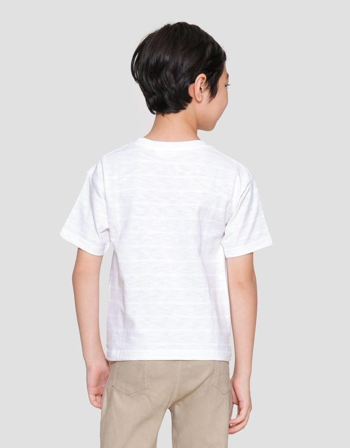 Little M Solid Kaos Lengan Pendek Anak Laki-laki