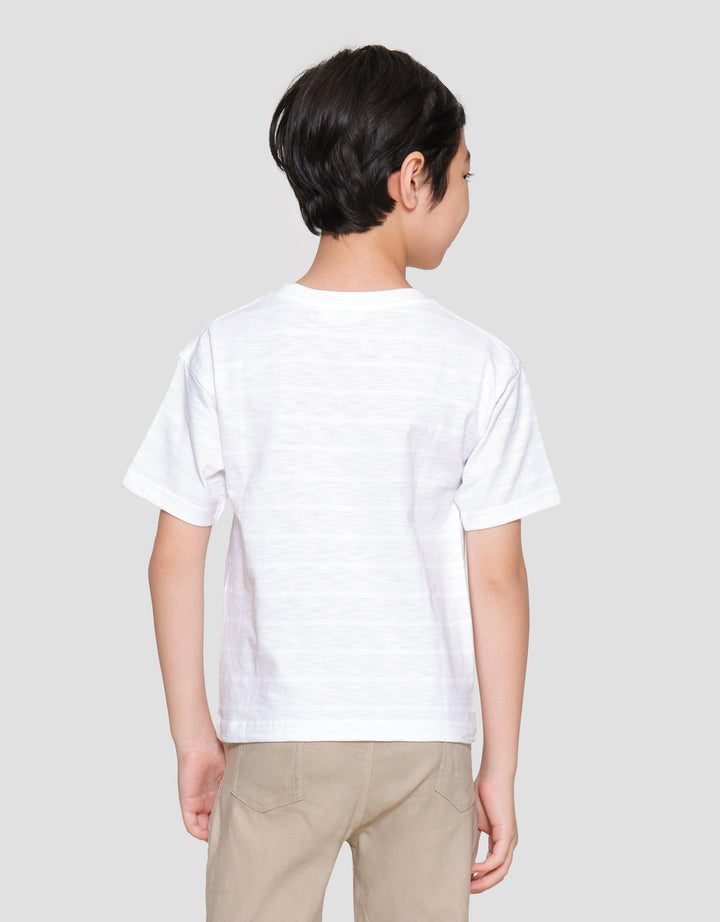 Little M Solid Kaos Lengan Pendek Anak Laki-laki