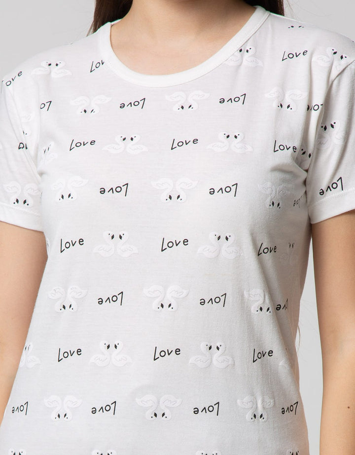 T Zone Kaos Print Wording