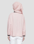 Annisa Linen With Drawstring And Contrast Piping Blouse Wanita