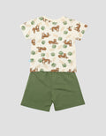 Pipiniko Jersey Print Tiger Pakaian Setelan Anak Laki-laki