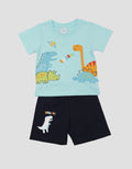 Pipiniko Jersey 4 Dino Baju Set Anak Laki-Laki
