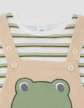 Pipiniko Overall Tekstur Knit Kodok Jumpsuit Anak Laki-Laki