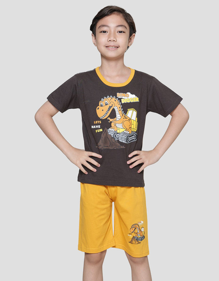 Little M Dino Digger Set Pakaian Anak Laki-laki