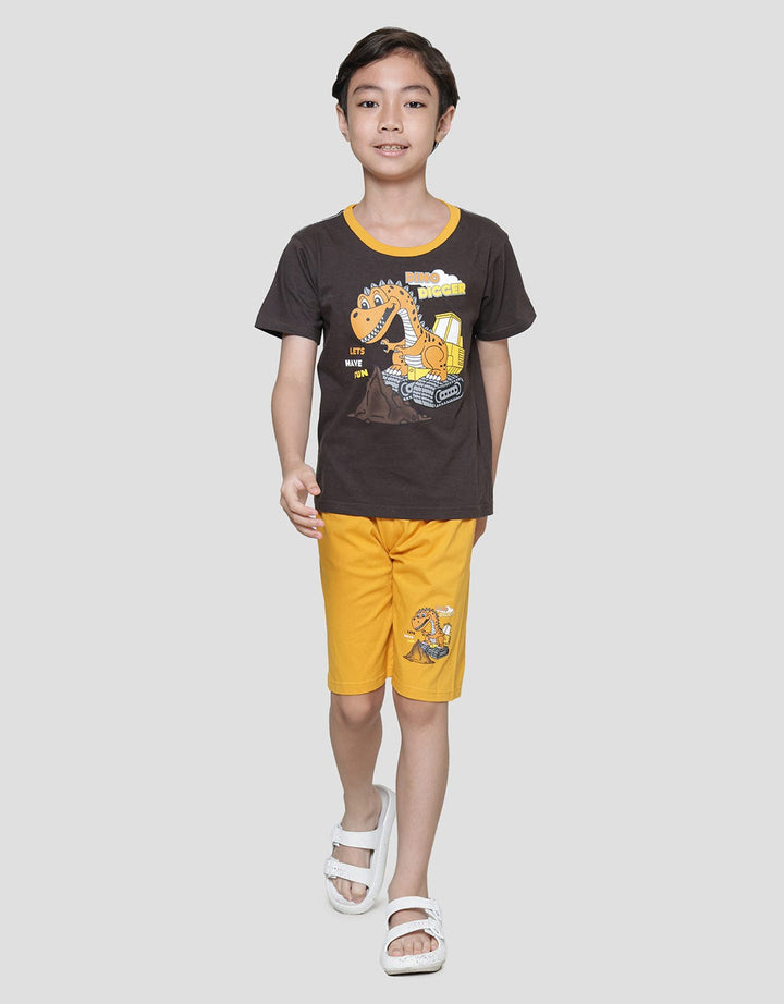 Little M Dino Digger Set Pakaian Anak Laki-laki