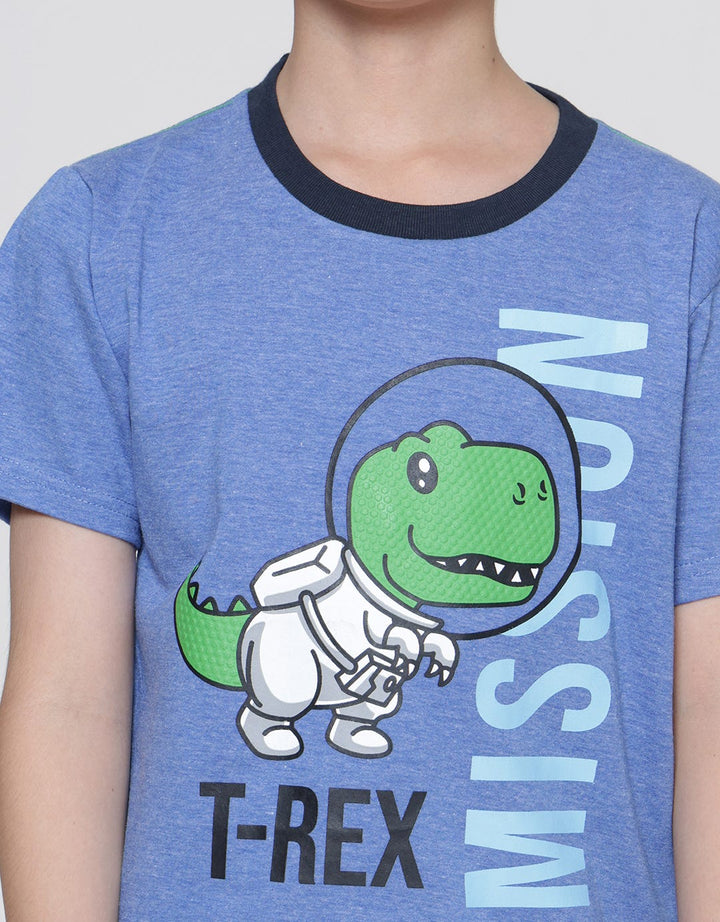 Little M Trex Mission Baju Set Anak Laki-Laki