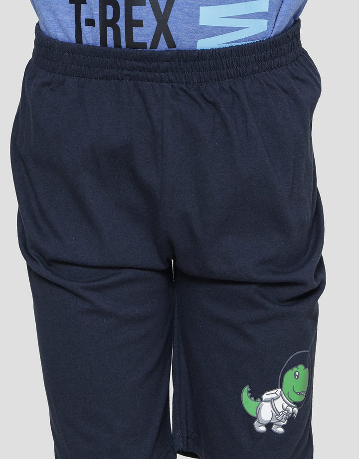 Little M Trex Mission Baju Set Anak Laki-Laki