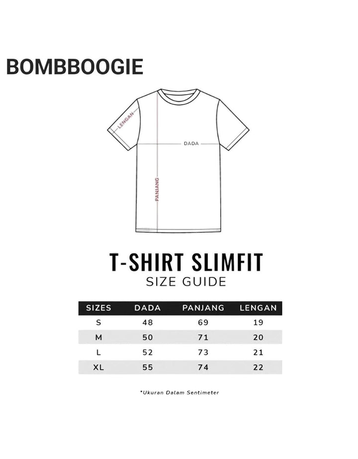 Bombboogie Slim Fit Kaos Basic Pria