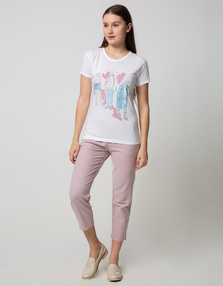 T Zone Kaos Print Cartoon