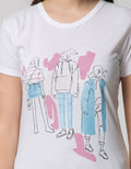 T Zone Kaos Print Cartoon
