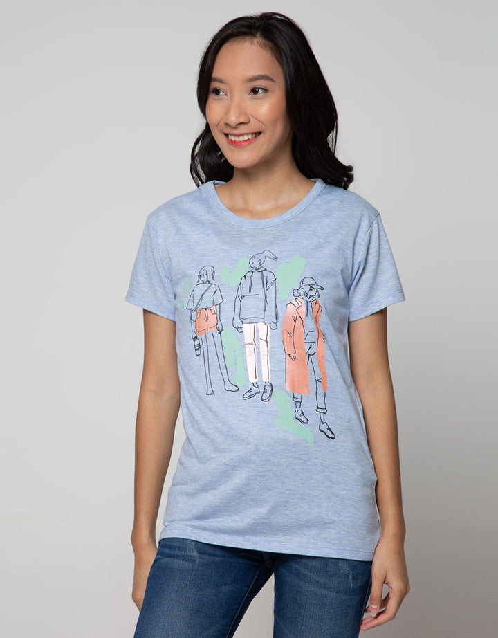 T Zone Kaos Print Cartoon