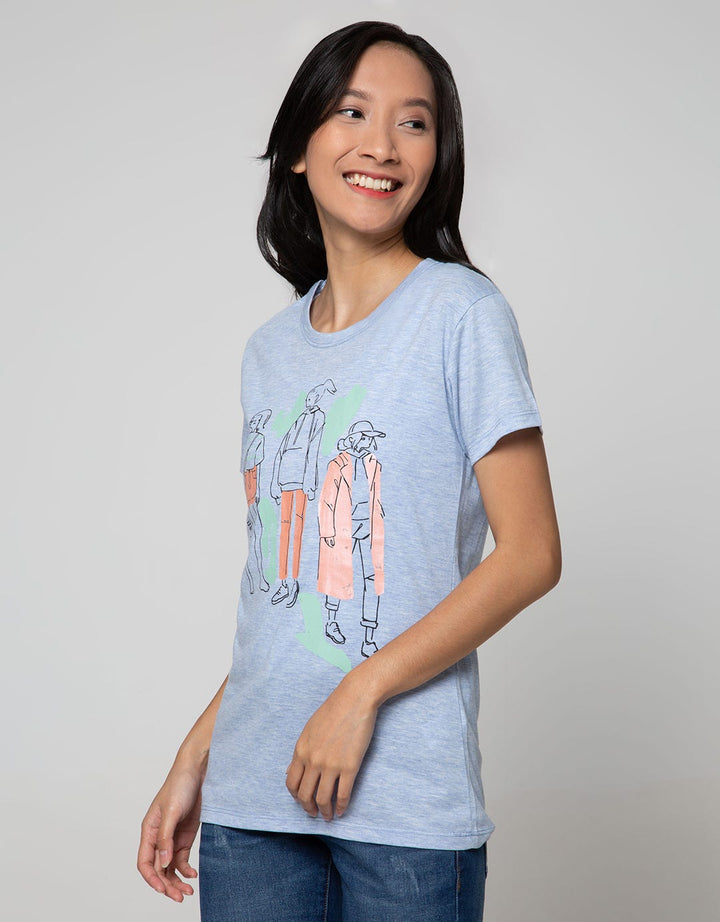 T Zone Kaos Print Cartoon