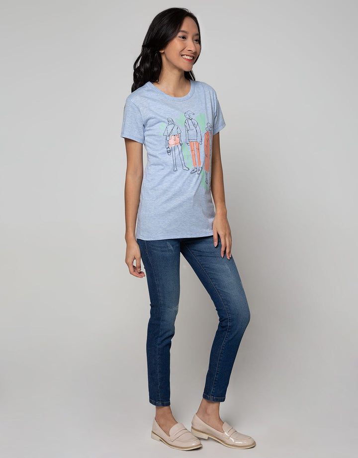 T Zone Kaos Print Cartoon