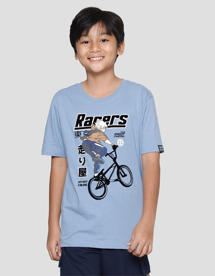 Aero Racer Flocking Kaos Anak Laki-Laki