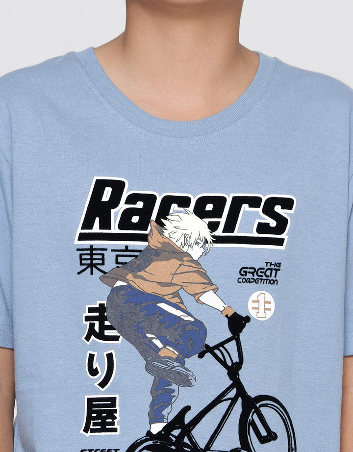 Aero Racer Flocking Kaos Anak Laki-Laki