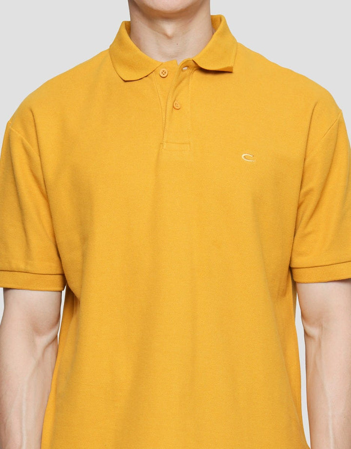 Cole Solid Plain Kaus Kerah Pria