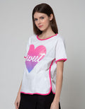 T Zone Short Sleeve Wording Regular Boxy Girly