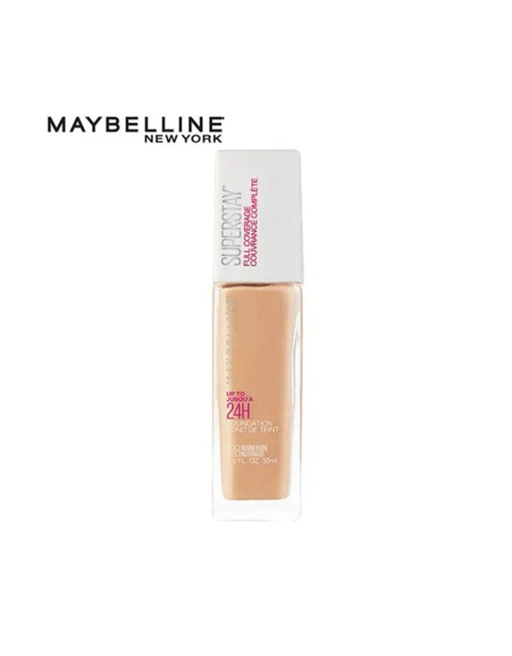 Maybelline Superstray Foundation 24H Full Coverage - 128 Warm Nude