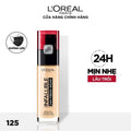 L'Oreal Paris 24H Fresh Wear Infallible Liquid Matte Foundation Make Up - 125 Natural Rose