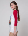 T Zone Girly Print Women's Raglan T-Shirt