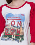 T Zone Girly Print Women's Raglan T-Shirt