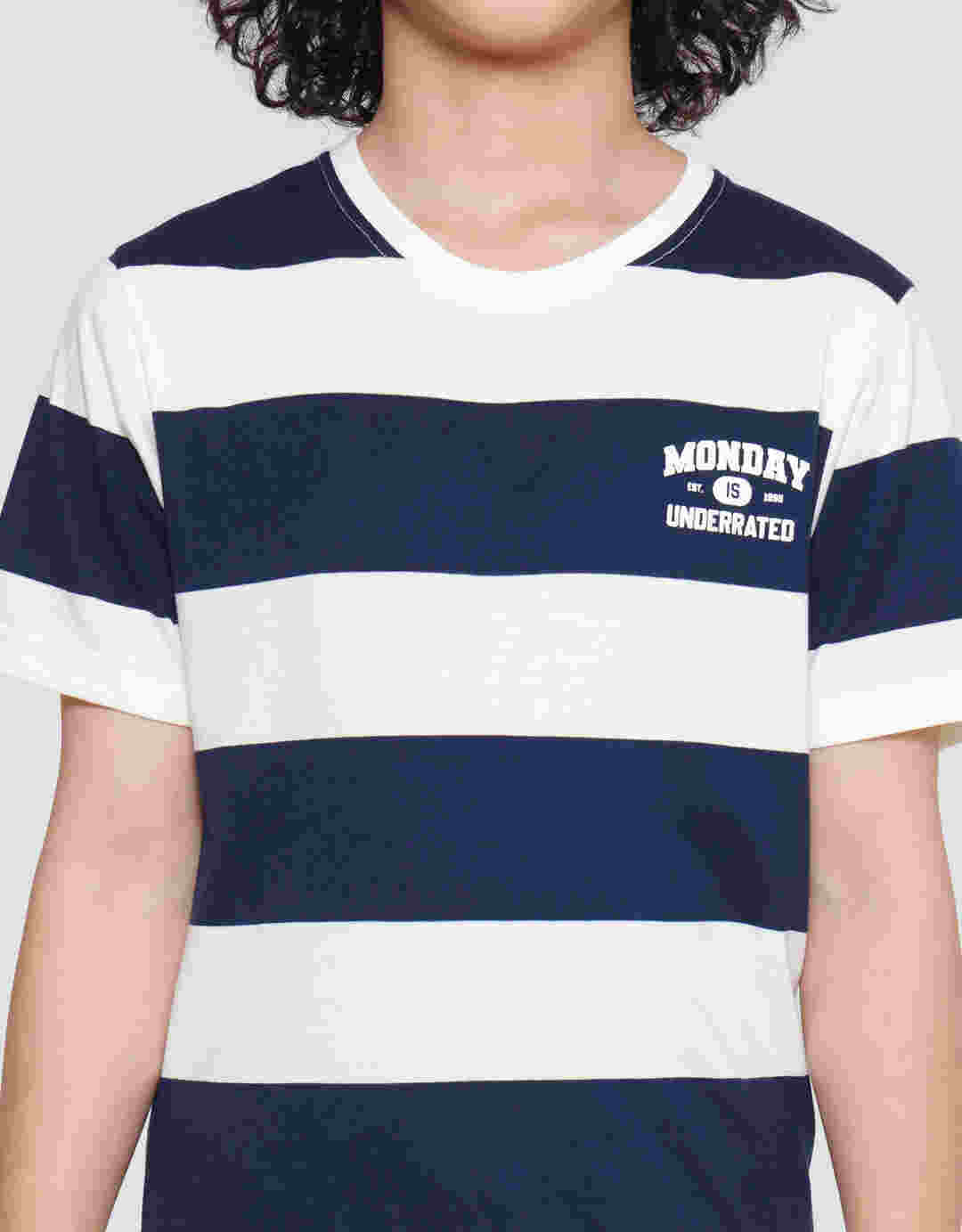 Nevada Yarndyed Stripe Boys Short Sleeve T-Shirt