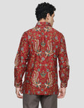 Adikusuma Kemeja Body Fit Batik Manuk Kembar Pria