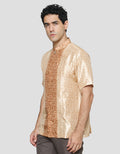 Adikusuma Kawung Flower Men's Koko Shirt