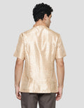 Adikusuma Kawung Flower Men's Koko Shirt