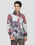 Arjuna Weda Body Fit Batik Sawat Ganggengan Men's Shirt