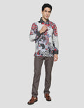 Arjuna Weda Body Fit Batik Sawat Ganggengan Men's Shirt