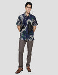 Arjuna Weda Body Fit Batik Abstrak 1 Hem Pria