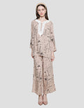 Arjuna Weda Satay Look Motif Kotak- Kotak Baju Set Wanita