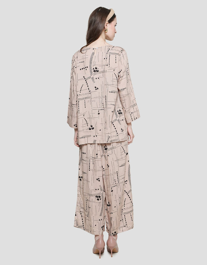 Arjuna Weda Satay Look Checkered Motif Women's Set Clothes