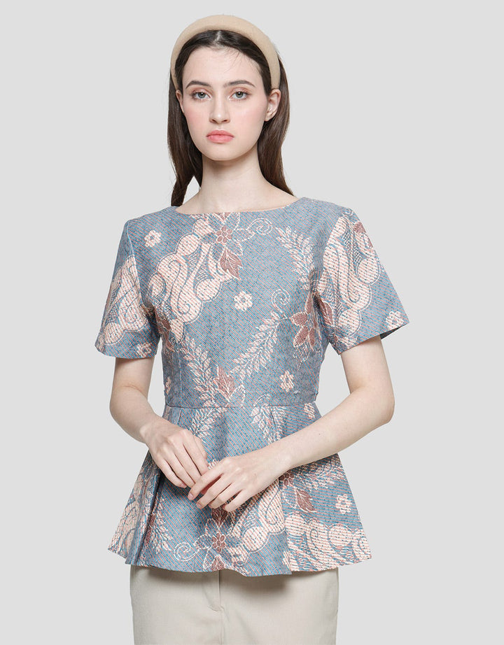 Arjuna Weda Women's Batik Flower Blouse