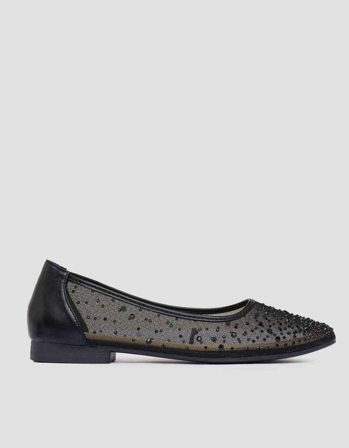 CONNEXION DZH10 BEADS ACCESSORIES SEPATU BALLERINA WANITA