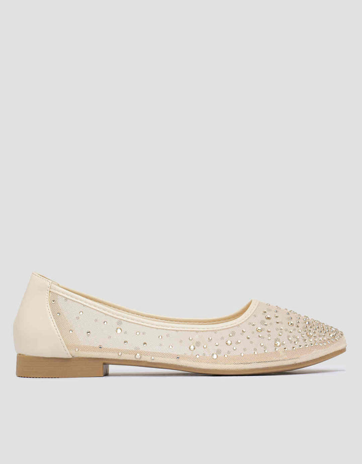 CONNEXION DZH10 BEADS ACCESSORIES SEPATU BALLERINA WANITA